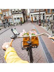 1PC Bicycle Phone Holder Fixed Bracket Aluminum Alloy Highway Mountain BikePhone Holder Riding Accessories - Multicolor - View 13