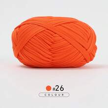 1 pezzo 100g Filato per magliette, 30m/pezzo Filato elastico per uncinetto e maglia fai-da-te, filato spesso per bretelle, filato per maglia fai-da-te per coperte, tappeti, progetti all'uncinetto, decorazione per la casa - Multicolore - Visualizzare 49