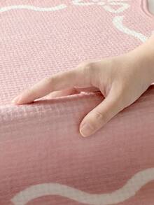 1件粉色蝴蝶结波浪图案卧室地毯，清新可爱风格长款厨房地垫，适用于浴室、厨房、户外、室内、走廊、卧室、客厅、门口，可机洗厨房地毯，易于清洁的门垫 - 彩色 - 查看 6