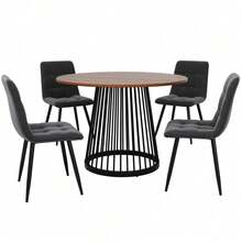 Dining Table & Chair Sets - Multicolor + MDF + Metal-1 - View 5