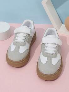 2024 New Children's Leather Casual Sneakers For Girls And Boys, Spring/Autumn - Grey - View 4