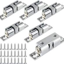 2/4个黄铜镀层可调节双球柜门把手，适用于家具、橱柜、衣柜、抽屉 - AA - 查看 5