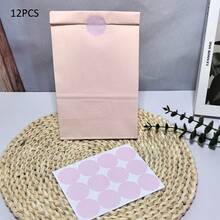 24个粉彩派对礼品袋，带贴纸，尺寸为5.1 x 3.2 x 9.5英寸，适用于节日、婴儿洗礼、生日、婚礼、周年纪念派对等场合 - 彩色 - 查看 19
