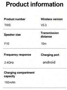 El nuevo auricular inalámbrico TWS Auricular Bluetooth Auricular estéreo táctil deportivo Auricular Bluetooth es adecuado para teléfonos inteligentes. - Ver 7