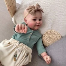 NPK 20英寸 Maddie 全身软胶重生娃娃，手工精细涂装，血管清晰可见，逼真3D肤色，女孩款 - 如圖 - 查看 6