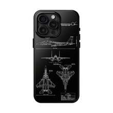 US Military Fighter Jets Blueprint Phone Case B2 Spirit F22 Raptor A10 Warbog F4E Phantom II F-35 Lightning II F-15 Strike Eagle Military Aircraft For IPhone17 Promax 16 Promax/16 Plus/16 Pro/16, 15/14/13/12/11 - Custom - Multicolor - View 2