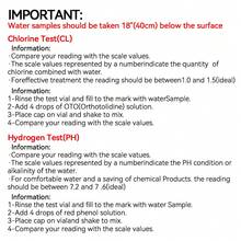 PH & Chlorine Water Test Kit, Water Quality Testing Tool For Swimming Pool, Hydroponics, Aquarium - A - View 7
