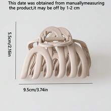 2 Packs/1 Pack, Women's Large Pumpkin Grip Clip, Matte Solid, Super Power Claw, Suitable For Heavy Hairpin, Hair Claw Hair Accessories,Fashion Claw Clips,Elegant Hair Clips,Women Hair Clutch - Multicolor - View 2