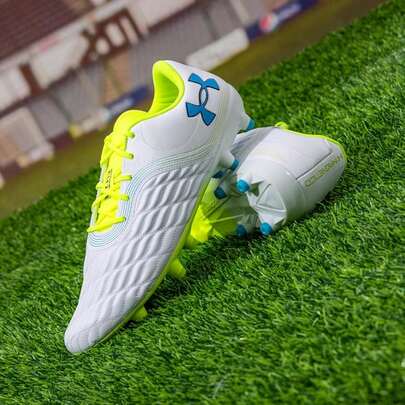 Under Armour Clone Mag Pro 3.0 FG Football/Soccer Shoes With Shock-Absorbing Charged Cushioning Midsole, Suitable For Men And Women, Match And Training