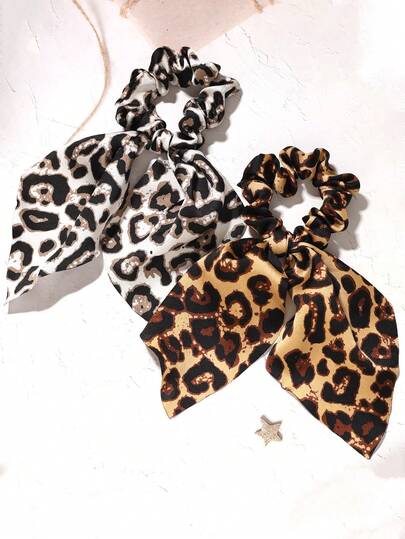 2pcs Satin Short Streamer Bow Headband Hair Accessories, Casual Bohemian Retro Palace Style Party Cute Street, Polyester, Suitable For All Seasons