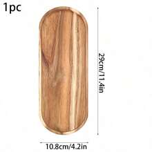 2pcs Rosewood Serving Tray, Bamboo & Wood Platter, Cold Cut Cheese Board, Appetizer Plate For Meat, Cheese, Bread, Fruit, Vegetables, Home Use (Rosewood) - Acacia Wood Pallet - View 23