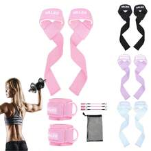 1 Pair Adjustable Non-Slip Wrist Wraps, Strength Training, Weightlifting Support, Gym Fitness Grip Gloves - Multicolor - View 1