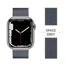 1条男女通用金属表带，兼容 Ultra 2 Series 11 10 SE 9 8 7 Ultra 6 5 4 3 2 1，尺寸：49mm 46mm 45mm 44mm 42mm 41mm 40mm 38mm。优雅的磁扣设计，透气可调节，不锈钢网状表带，智能手表表带，金属腕带，手链式表带，是节日和生日的理想礼物。 - 常規款 - 查看 27