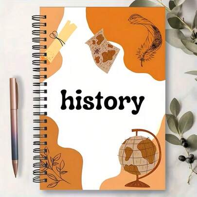 5.7x8.3 Inch Spiral Notebook - Historical Theme, High Quality College Ruled Paper, Suitable For School, Office Or As A Gift For Friends, Family, Teachers And Students, Exam Preparation, Office Supplies, Spiral Binding, Themed Design, Premium Paper, Durable Binding, Lined Notebook, Gift Idea, Office Worker