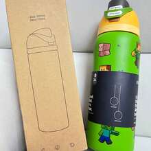 2026 New OWALAo Free.Sip Luminous Cup Limited Edition 32 Oz Stainless Steel Sports Water Bottle. Leak Proof With Pop-Up Lid, Easy To Clean. Available In A Variety Of Colors, The Pattern Is Clear And Exquisite. Designed For Water Drinkers, Suitable For Tourism, Camping, Running, School, Fitness, Halloween, Thanksgiving Day. New Fashion Water Bottle For Women, Girlfriend, Wife, Family Members, Friends, Students. (945ml) - 32oz/945ml - 查看 16