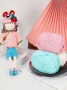 2件/套 柔软舒适的混纺纱线，50克/件，4股，多用途，可用于钩编和编织钱包、衣服、地毯，适合DIY礼物、制作钱包、手提包等。 - 毛線雙拼套裝 - 查看 10
