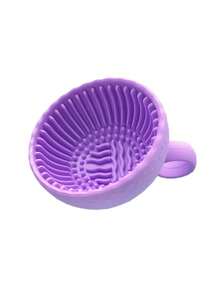 2pcs Portable Silicone Makeup Brush Cleaning Bowl With Cleaning Mat - Foldable Travel Size, Odorless, Suitable For All Makeup Brushes (Face, Eye, Blush), Quick Drying, - Solid Color - View 12