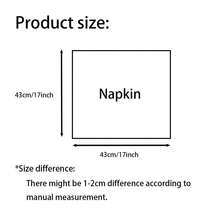 16 Pcs Napkins Cloth 43*43cm/17*17inch Satin Elegant Durable Washable Ideal For Weddings Receptions Banquets Birthday Parties Cocktail Hours Holiday Dinners Christmas New Year Thanksgiving Easter Events Bridal Showers - Multicolor - View 4