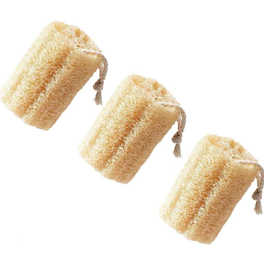 Estropajo de luffa natural - Estropajo de mano para platos de cocina, quita grasa, herramienta de limpieza sin plástico - Esponja de lufa (1 pieza) - Ver 1