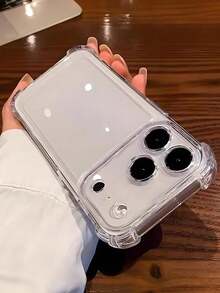 1 pieza Funda de teléfono transparente minimalista de acrílico compatible con iPhone 16 Pro Max/16/16 Pro/16 Plus/15/15 Pro Max/15 Pro/15 Plus/11/12/13/14 Pro Max/XS/XR/11 Pro/11 Pro Max/12 Pro/12 Pro Max/13 Pro/13 Pro Max/7 Plus/14 Pro/14 Pro Max/14 Plus/7 Plus/8 Plus/8/SE2 Funda suave resistente al agua, a los golpes y a los arañazos. - A - Ver 15