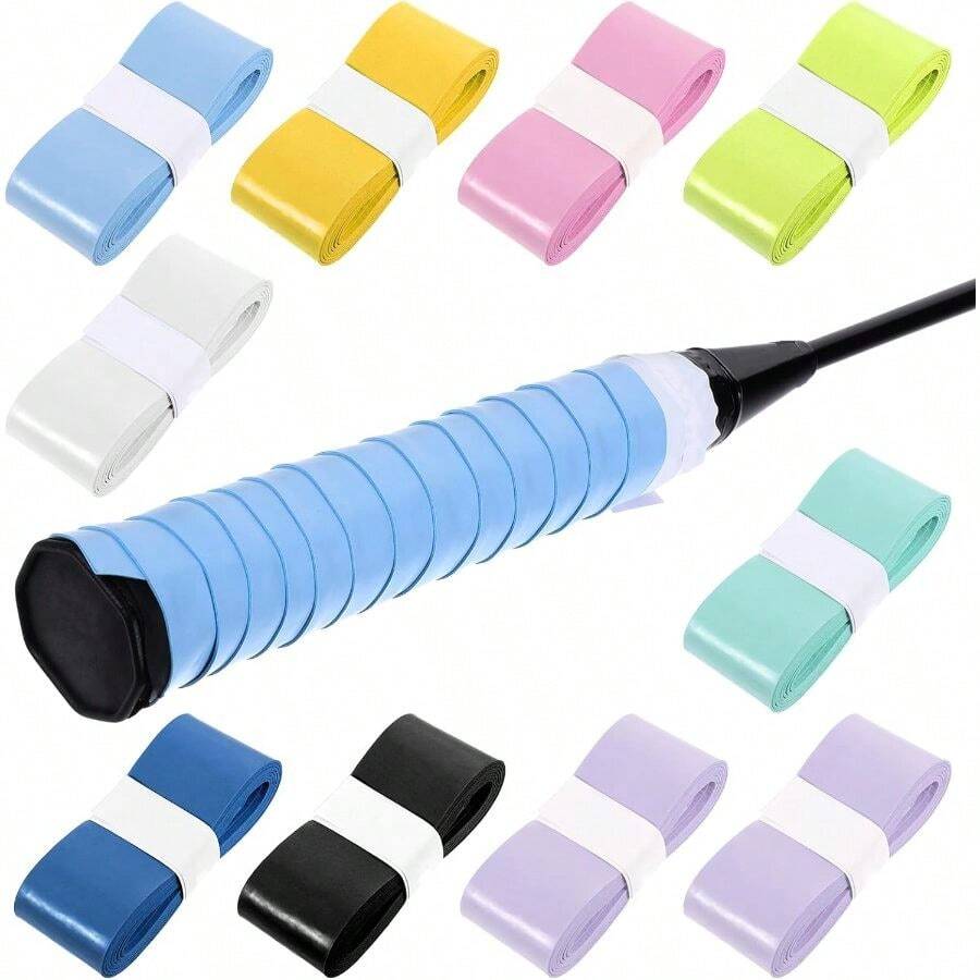 10 PCS Overgrip Tennis Racket Pickleball Grip Tape Pickleball Overgrip Tape Tennis Anti - Slip Comfortable Handle Rackets Badminton Multicolor - C - Xem 1
