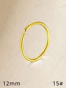 Khuyên tai sụn JIESIBAO mạ vàng dành cho nữ, khuyên tai vòng bằng thép không gỉ, khuyên tai dạng phẳng cho tai nhạy cảm, khuyên tai septum, khuyên tai industrial bar, khuyên tai rook, khuyên tai sụn, khuyên tai rook tragus, khuyên tai conch, khuyên tai helix, trang sức xỏ khuyên hàng ngày, quà tặng - Vàng - Xem 14
