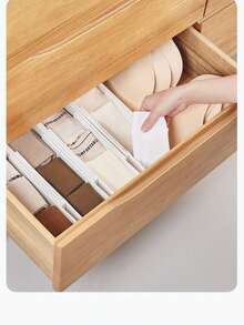 1pc Expandable Utensil Organizer Box, For Organizing Cutlery, Tableware And Flatware In Cabinets Or Drawers, Kitchen Storage, Kitchen Organization, Storage Supplies, Kitchen, Storage, Organization, Drawer Organizer, Travel, Kitchen Accessories, Kitchen Utensils, Kitchen Tools, Kitchen Items - White - View 4