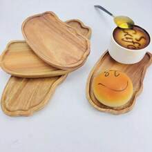 1 件木制托盘、上菜托盘、多用途托盘、小吃托盘、食物托盘、茶托盘、家用托盘、甜点托盘、餐厅托盘、厨房托盘、早餐/晚餐托盘、水果托盘、晚餐托盘 - 棕色 - 查看 5