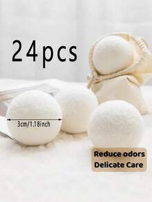 3pcs Reusable Dryer Balls, Shorten Drying Time, Replace Fabric Softener & Dryer Sheets - Wool Dryer Balls - Prevent Tangling - Creative Gift - A - View 10
