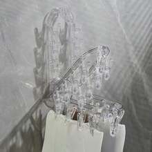 Suction Cup Hanger With Multiple Clips Folding Waterproof Drying Rack Socks Travel Wall Hangers Clothes Towel Hung Hook - White - View 4