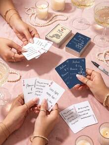 Custom Wedding Playing Cards Blank,Customize Text,32 Styles,Hand-Drawn Deck Of Cards, Playing Card Guest Book, Wedding/Engagement Gift - Multicolor - View 2