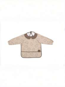 Unisex Baby Cute Bear Waterproof Bib Apron - Khaki - View 6