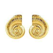 1pc Exaggerated Unique Spiral Metallic Necklace, Perfect For Beach Vacation And Party - Conch Shell Necklace - View 18