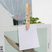 10/30/50pcs Wooden Clothes Pins, Approx. 7.2cm/2.8in Length - Multicolor - View 5