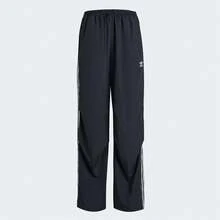 Adidas Originals 女士 3S PARA PANT 梭织长裤 KF9615 - 黑色 - 查看 1