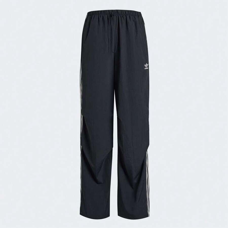 Adidas Originals 女士 3S PARA PANT 梭织长裤 KF9615 - 黑色 - 查看 1
