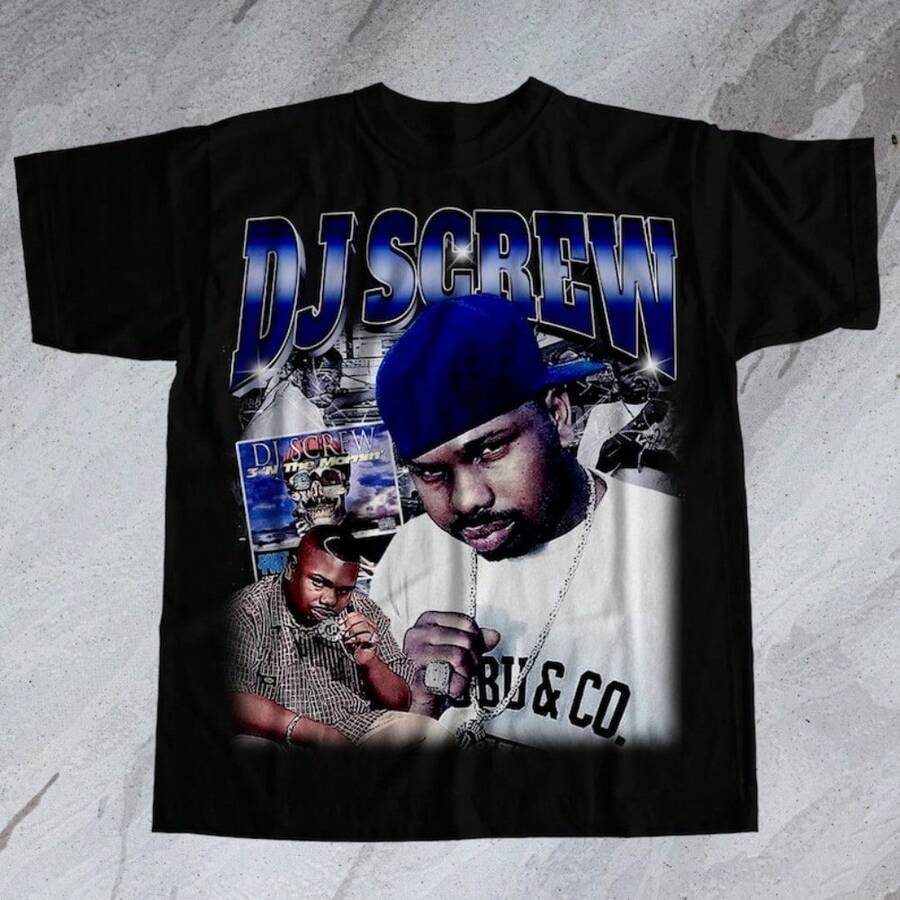 Dj Screw 90s Tee - Black - View 1