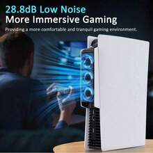 PS*5散热系统，带自动温控、双速风扇（3600-5000 RPM）、USB 3.0集线器和LED灯，PS*5光盘版/数字版必备配件 - 查看 9