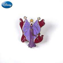 Monogram 1枚迪士尼官方授权珐琅徽章 – 邪恶皇后乌苏拉、冰雪奇缘艾莎、安娜、雪宝、贝儿公主、蒂安娜、白雪公主、茉莉公主 – 卡通收藏胸针，时尚合金材质，可用于装饰衣服和背包，是生日、圣诞节和新年礼物的完美之选。 - 1 pc - 查看 11