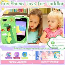 2.8" HD Display Kids Learning Toy Phone, Dual Camera For Selfie & Video, Includes 32GB Memory Card, ABC Learning Desk, Flashlight Alarm Clock, Early Education Toy, Long-Lasting Battery, Cartoon Shockproof Case, Best Gift For Children - Multicolor - View 11