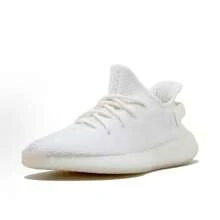 Adidas Originals Yeezy Boost 350 V2 "Triple White" Mesh Low-Top Casual Shoes, Unisex, White - 白色 - 查看 2