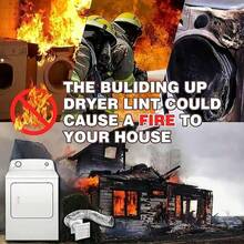 Vacuum Cleaner Vent Cleaning Kit, Dryer Vent Vacuum Hose, Lint Remover - Multicolor - View 6