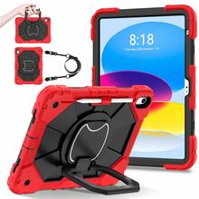 1pc 3-In-1 Anti-Drop Design, Adjustable Shoulder Strap, PC+Silicone Material, 360° Rotatable Handgrip Stand, Sturdy Protective Case Suitable Compatible With Ipad 11th (A16) 2025, 10th 2022, Galaxy Tab A11+ 2025/A9 Plus, Fashionable And Ideal For Gifts And Awards. - Multicolor - View 103