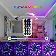 3ft-100ft Remote Control Color Adjustable LED Light Strip, Suitable For Room Decor, Bedroom, Home, TV Backlight, Living Room, Game Room, 6 DIY Modes, Adjustable Color & Brightness - Nhiều màu - Xem 6