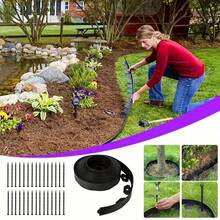 10m Garden Lawn Edging Border With 30 Plastic Stakes For Paths & Flower Beds - B - View 4