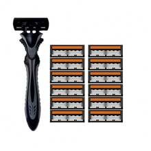 Safety Razors, Manual Shaving Razors, 3-Layres Blade Razors, Replacement Razor Blades, Hair Care Tools, Traditional Safety Razors For Smooth Shaving Travel - Multicolor - View 18