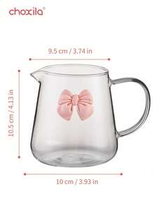 choxila 1 bình pha cà phê nhỏ giọt hình nơ màu tím/hồng, bình pha cà phê không nắp bằng thủy tinh borosilicate cao cấp, thích hợp cho gia đình/văn phòng/quán cà phê. - Hồng - Xem 9