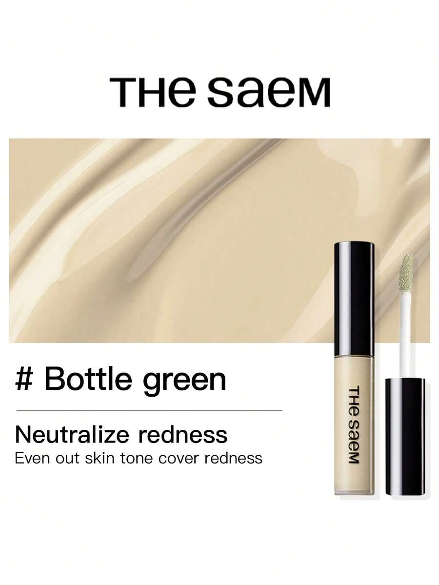 The Saem遮瑕笔，高光提亮，黑眼圈遮瑕，适合干性肌肤 - 薄荷绿 - 6.5克 - 米綠色 - 查看 1