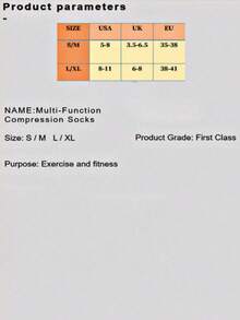 Unisex Professional Sports Compression Socks, Suitable For Running, Cycling, Hiking, And Long-Standing Occupations - Multicolor - View 3
