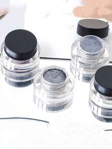 1件装新款银色猫眼磁性粉透明亮片美甲3D效果凝胶指甲油美甲设计颜料粉 - 杏色 - 查看 1